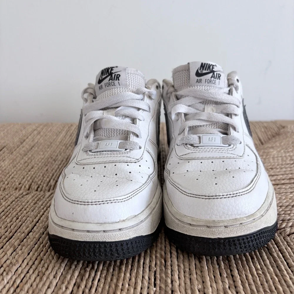 Nike Air Force‎ 1 Low GS White Black FV5948-101 Youth Size 6Y Classic Sneakers